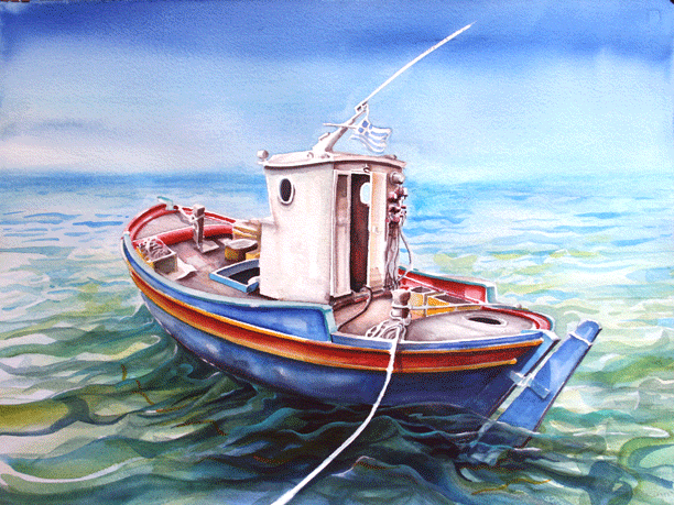 Mike Kleimo. Megisti Fishing Boat.
